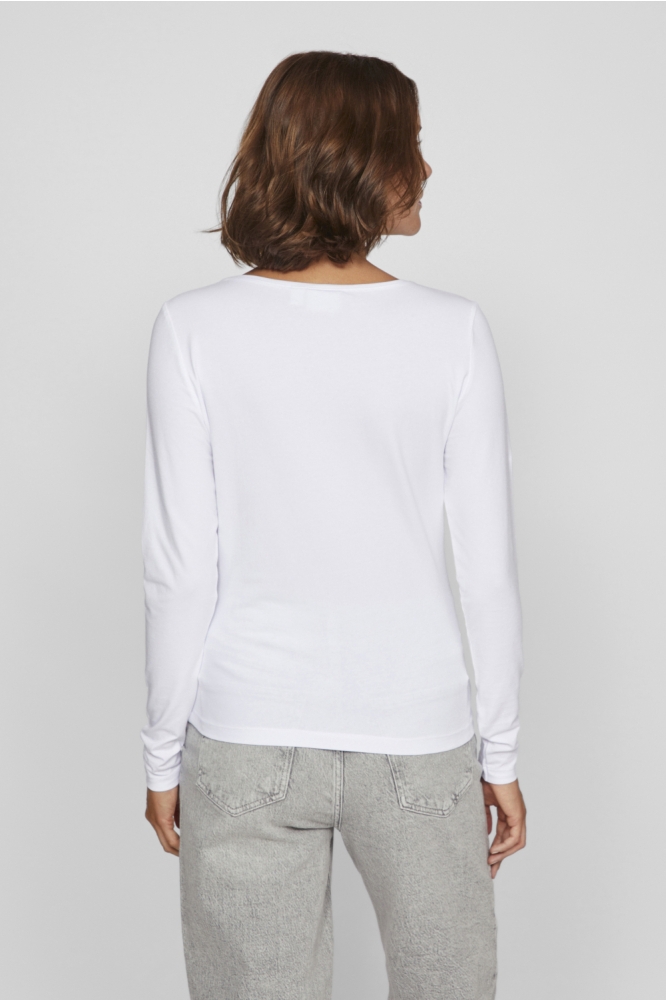 VINORA L/S O-NECK TOP - NOOS 14104154 Bright White